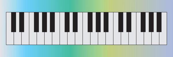 Piano image with a white background. Musical flat background. Piano key, keyboard. Melody. Instrument. vector