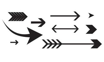 Arrow icons. pointers icons for web navigation design elements vector