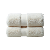 Luxurious white Colored Towels on a transparent background. png
