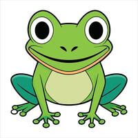 Vibrant Froggy Vibes A Colorful Collection. vector
