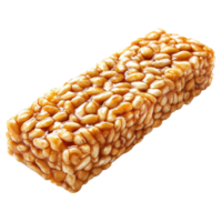 a bar of rice cereal on a transparent background png