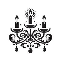 Candle Silhouette Vectors Illustrations for Event and Holiday Graphics