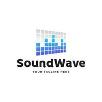 Soundwave logo design vector