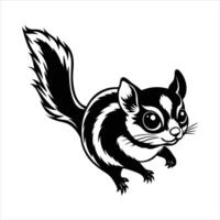 Japanese dwarf flying squirrel vector