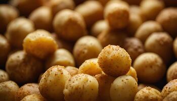 Closeup of Macadamia Nuts photo