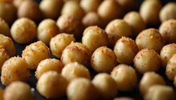 Close up of Macadamia Nuts photo