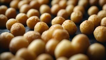 Close-Up of Small Round Potatoes photo