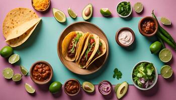 Delicious Tacos with Fresh Toppings photo