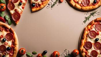 Delicious Pizza with Toppings photo