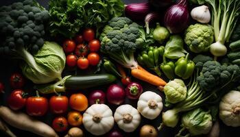 A Colorful Array of Fresh Vegetables photo