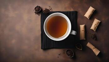 A Cup of Tea with Loose Leaf photo