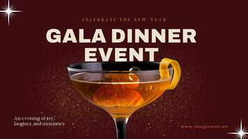 new year gala dinner presentation template