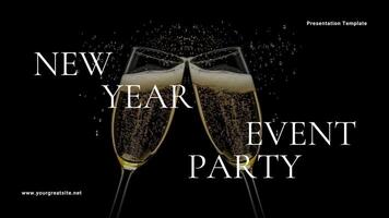 New Year Event Party Presentation template