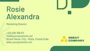 Business Card Design template