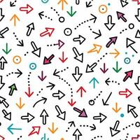 a colorful pattern of arrows and arrows on a white background vector