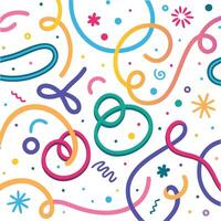 a colorful pattern with a variety of shapes and colors vector