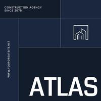Construction Agency Business Card template