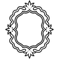 a black and white drawing of a frame vector