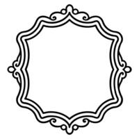 a black and white drawing of a frame vector