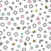 a pattern with geometric shapes and lines vector