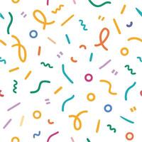 a colorful pattern with many different shapes and colors vector