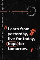 New Year Quotes for Better Life Pinterest Graphic template