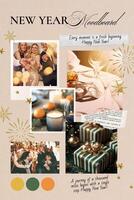Mosaic New Year Moodboard Pinterest Cover template