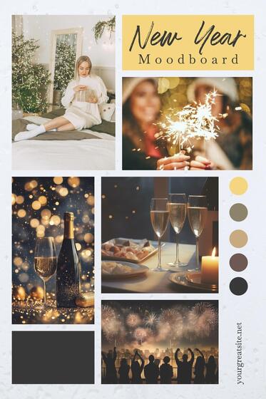 New Year Pin Cover (Moodboard)