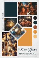 New Year Pinterest Pin Cover (Moodboard) template