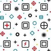 a seamless pattern with various icons and symbols vector