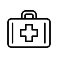 Medicine storage box icon. suitable for health symbol. line icon style. simple design editable. Design template vector