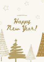 Greeting Card Vertical - Happy New Year template
