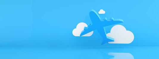 airplane with clouds photo