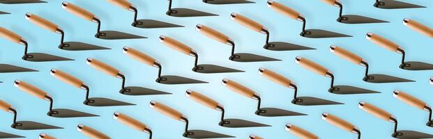 Triangle trowel pattern photo