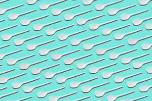 plastic disposable spoons pattern photo