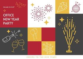 New Year Office Party Invitation template