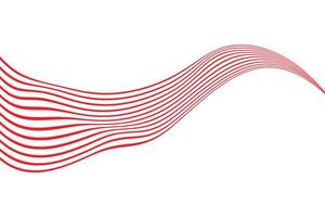 simple abstract red color creative wavy distort line pattern a red line that is curved and has the word red on it vector