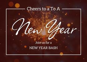 New Year Party Invitation template