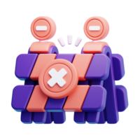 Under Maintenance 3D Icon Illustration png