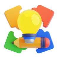 Problem Solving 3D Illustration png