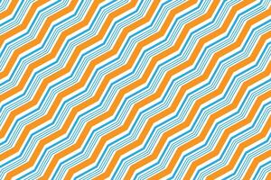 simple abstract sky orange color creative zig zag line pattern vector