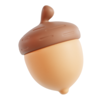 3D Oak Nuts Illustration png