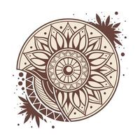 How Mandalas Reflect Nature and the Cosmos, background with a circle vector