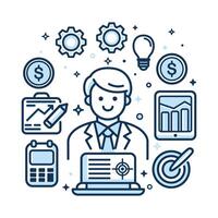 Creative Icon Designs Perfectly Tailored for Business Use vector
