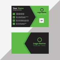 Double-sided creative business card template modern visiting card for you vector