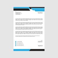 Modern and clean letterhead design template for your business vector
