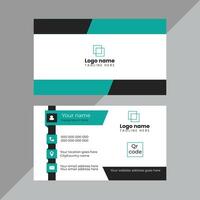 Elegant Business card design or minimalist visiting card design vector