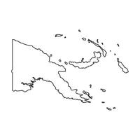 Papua New Guinea Map Icon vector