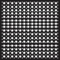 Black and White Star Grid Pattern with Unique Star Shapes vector