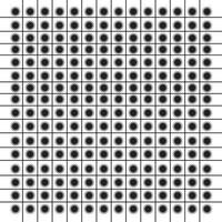 Black and White Star Pattern with Unique Designs in Grid Layout vector